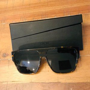 Dior Hit Women's Tortoise Shell Havana Sunglasses with Case